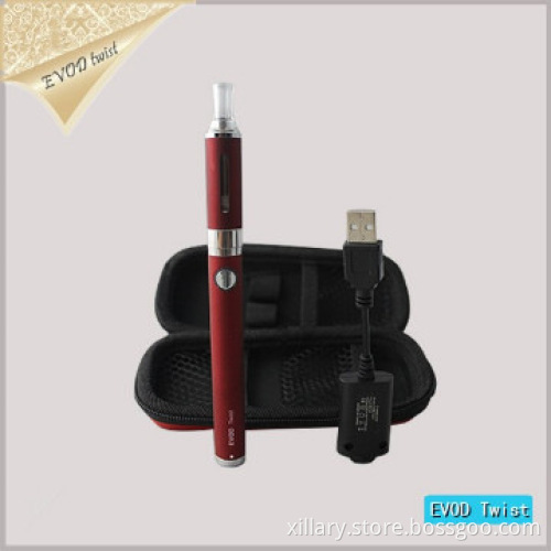 Customized ecig evod twist battery huge vapor electronic cigarette